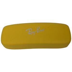 Ray-Ban Yellow Sunglass Glasses Case Only Clamshell Snap Shut
